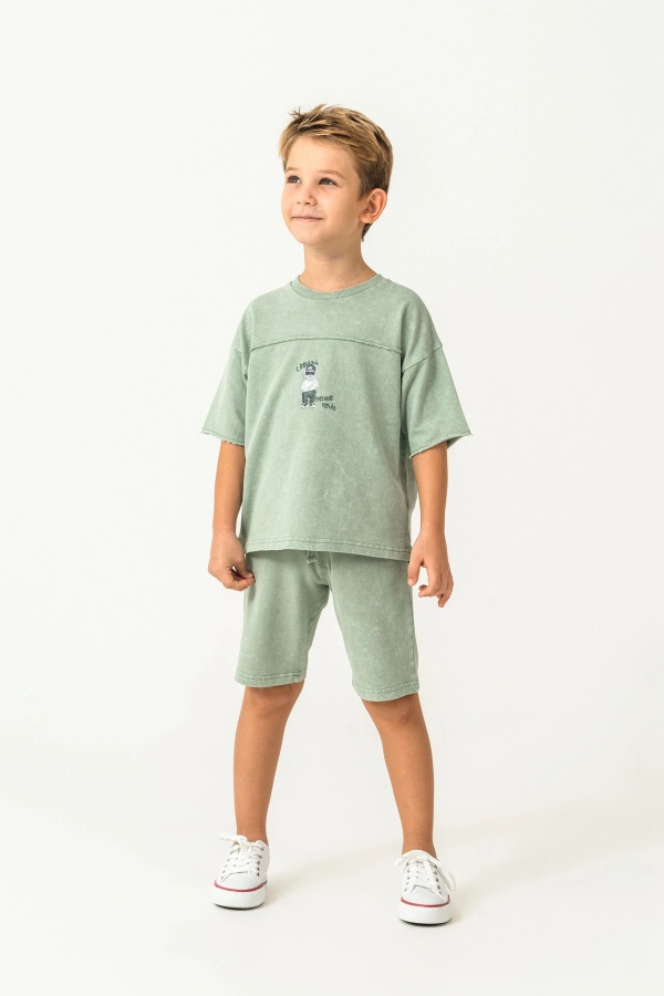 RolyPoly 3734-G Erkek Garson Bermuda Takım