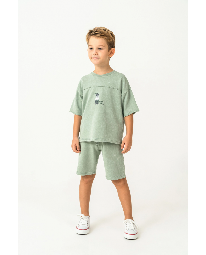 RolyPoly 3734-G Erkek Garson Bermuda Takım