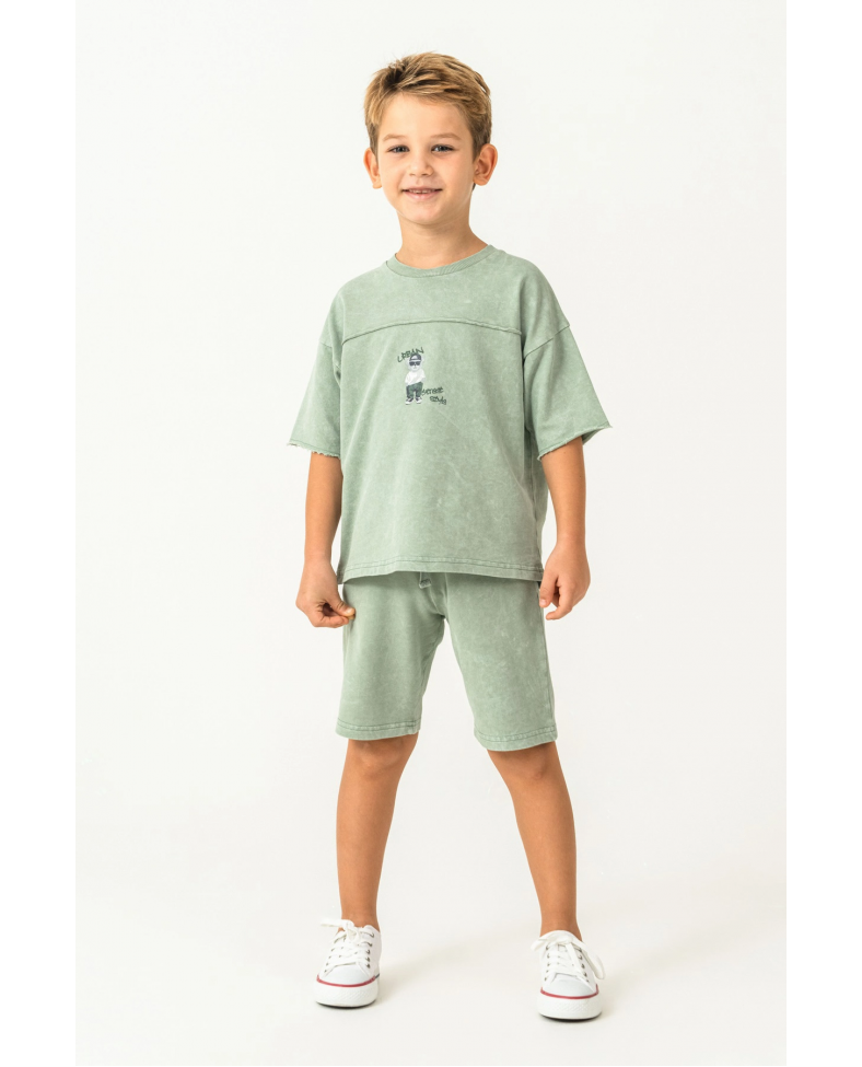 RolyPoly 3734-G Erkek Garson Bermuda Takım