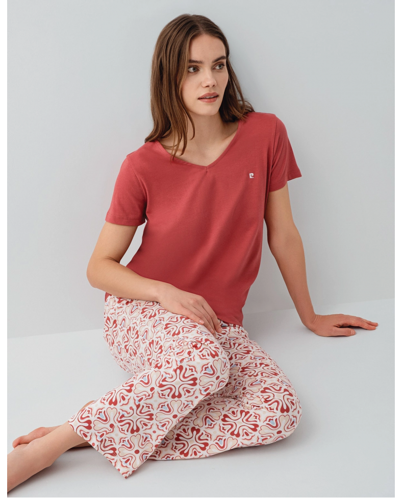 Pierre Cardin 9195-X Kadın Kısa Kol Pijama Takımı