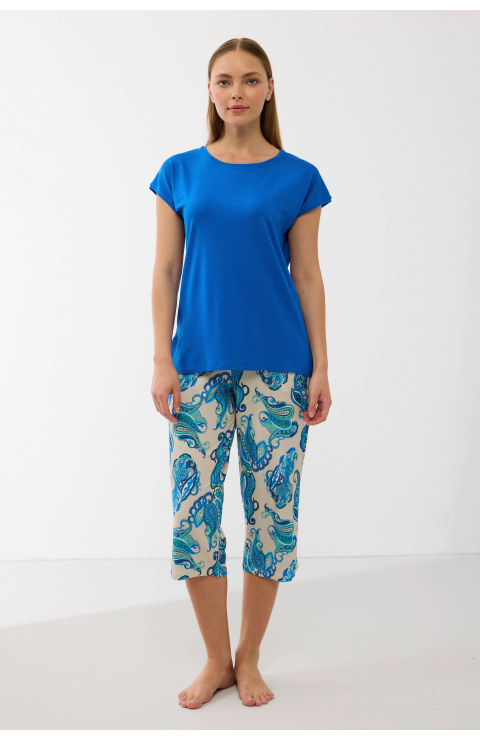 Anıl 11702  Kadın T-Shirt Ve Pantalon Takım