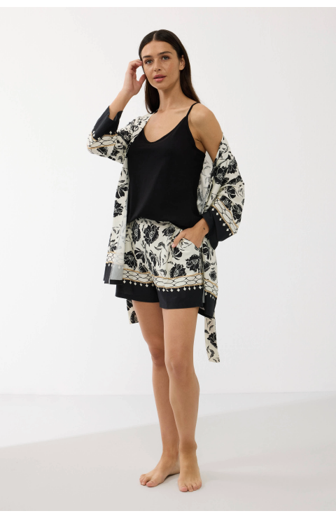 Anıl 11710  Kadın Sabahlıklı Şort Takım