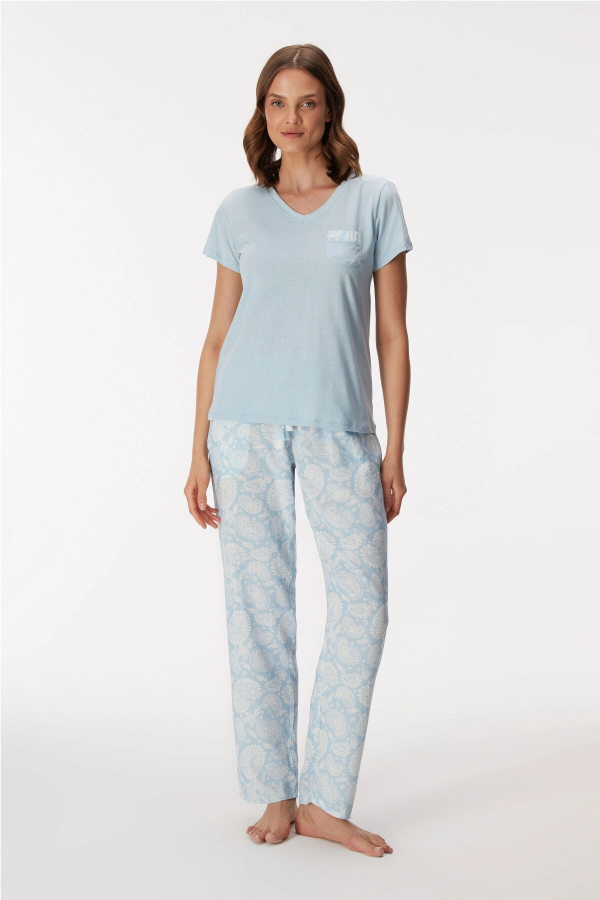 Anıl 11351 Kadın T-Shirt Ve Pantalon Takım