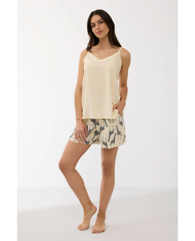 Anıl 11700 Kadın Askılı Şort Takım