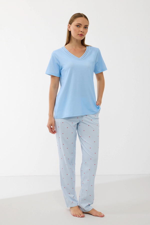 Anıl 11733  Kadın T-Shirt Ve Pantalon Takım