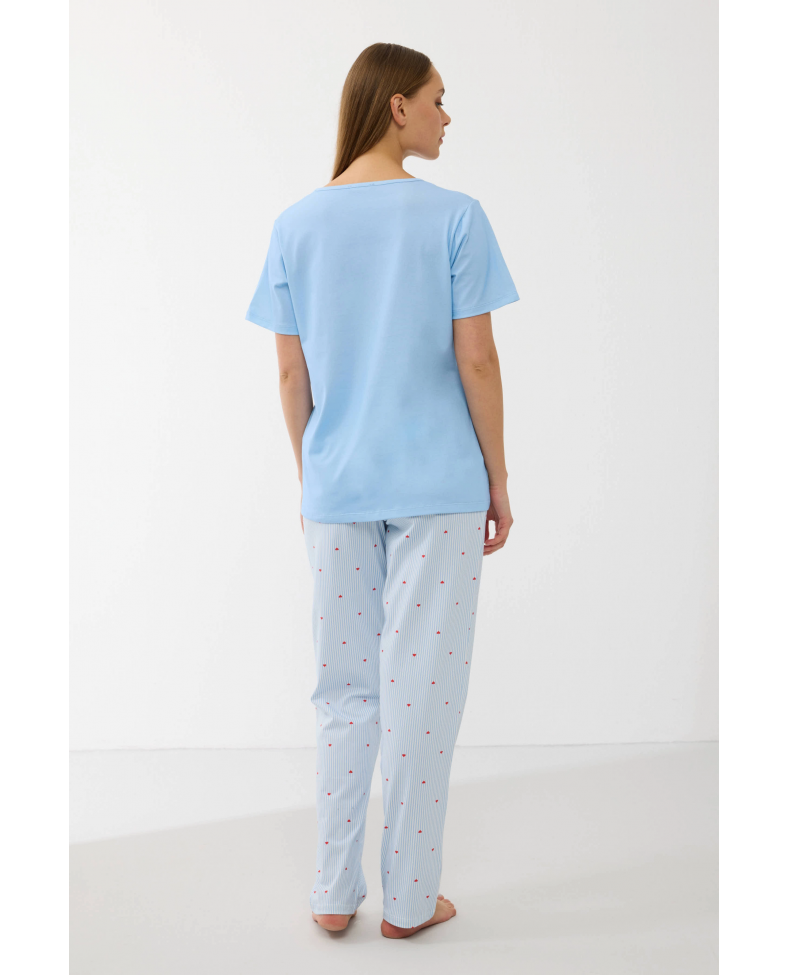 Anıl 11733  Kadın T-Shirt Ve Pantalon Takım