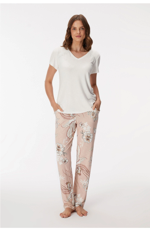 Anıl 11396  Kadın T-Shirt Ve Pantalon Takım