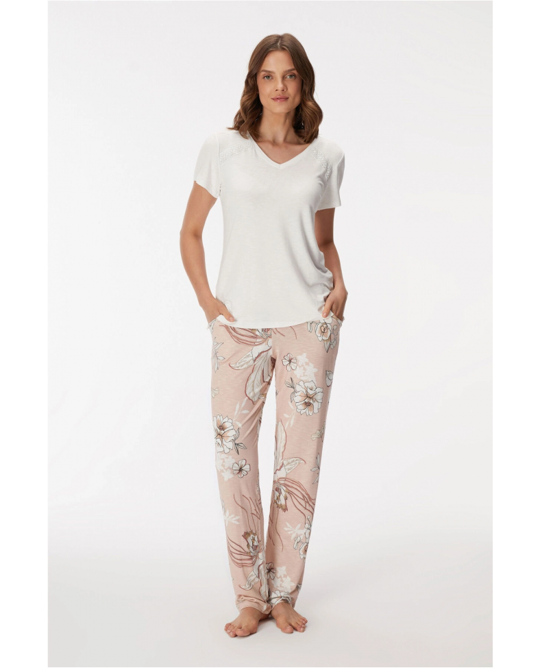 Anıl 11396  Kadın T-Shirt Ve Pantalon Takım
