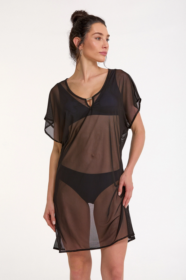 Argento 2095-3001 Kadın Aksesuarlı Kısa Kaftan