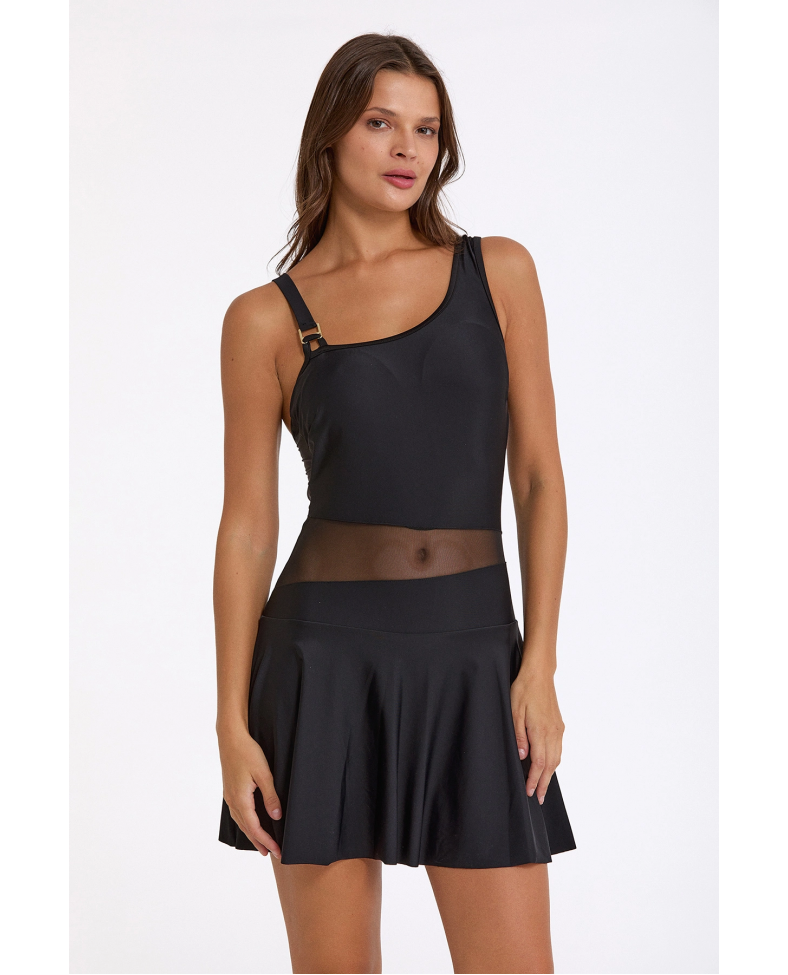 Argento 0571-3001 Kadın Tül Detay Elbiseli Mayo