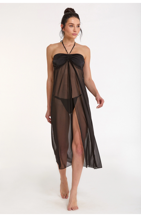 Argento 2056-3001 Kadın Straplez Tül Elbise