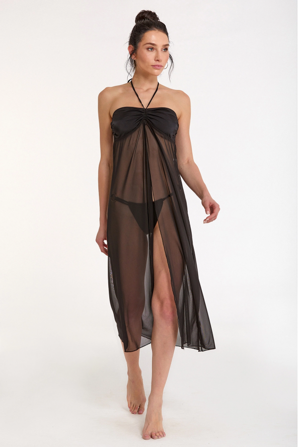 Argento 2056-3001 Kadın Straplez Tül Elbise