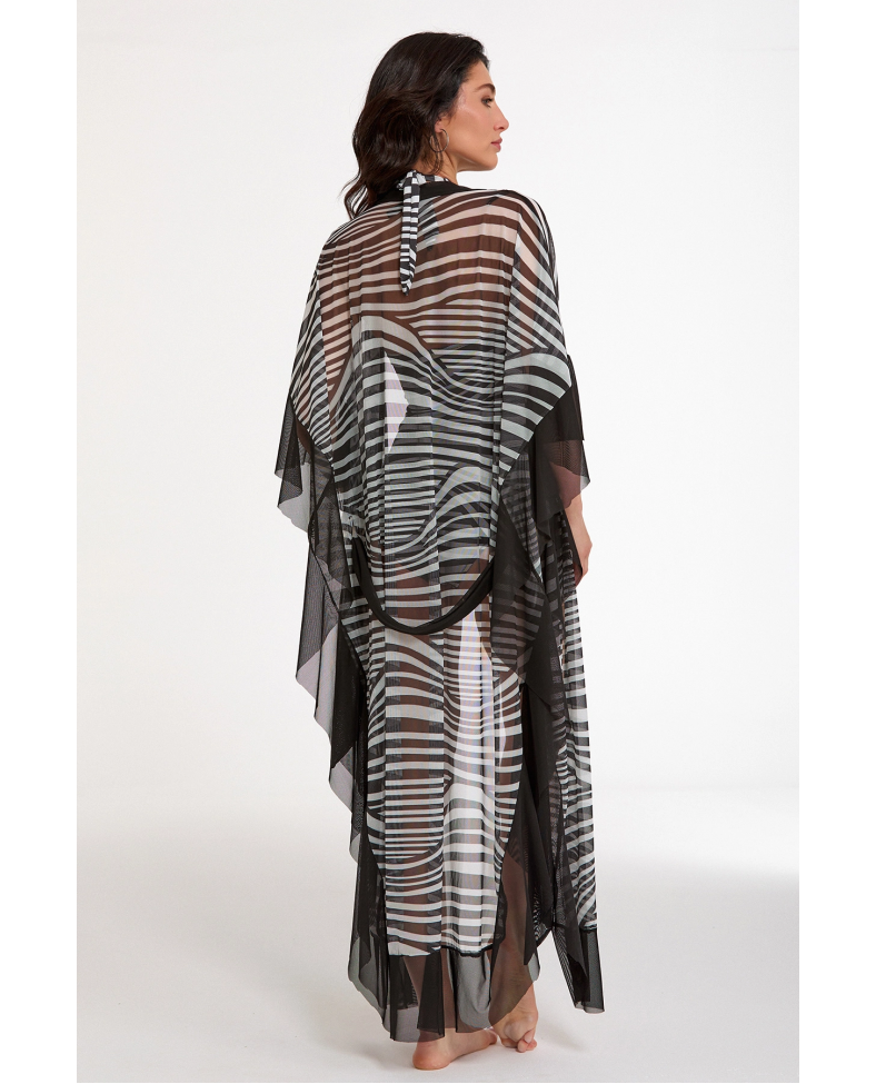 Argento 2153-3034 Kadın Kuşaklı Uzun Kaftan