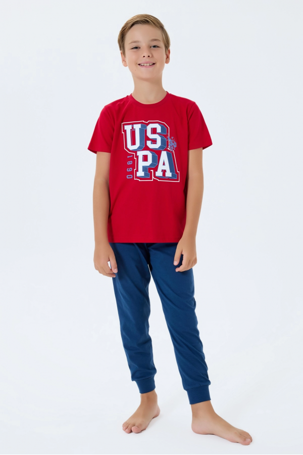 US Polo 2410-G Erkek Garson Pijama Takım
