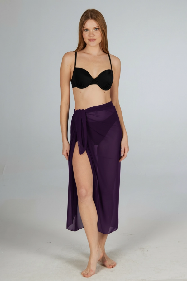 Estiva 6000 Kadın Düz Şifon Pareo