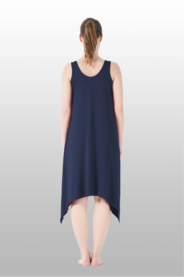 Estiva 25233 Kadın Likra Viskon Askılı  Midi Gecelik