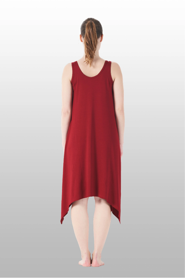 Estiva 25233 Kadın Likra Viskon Askılı  Midi Gecelik