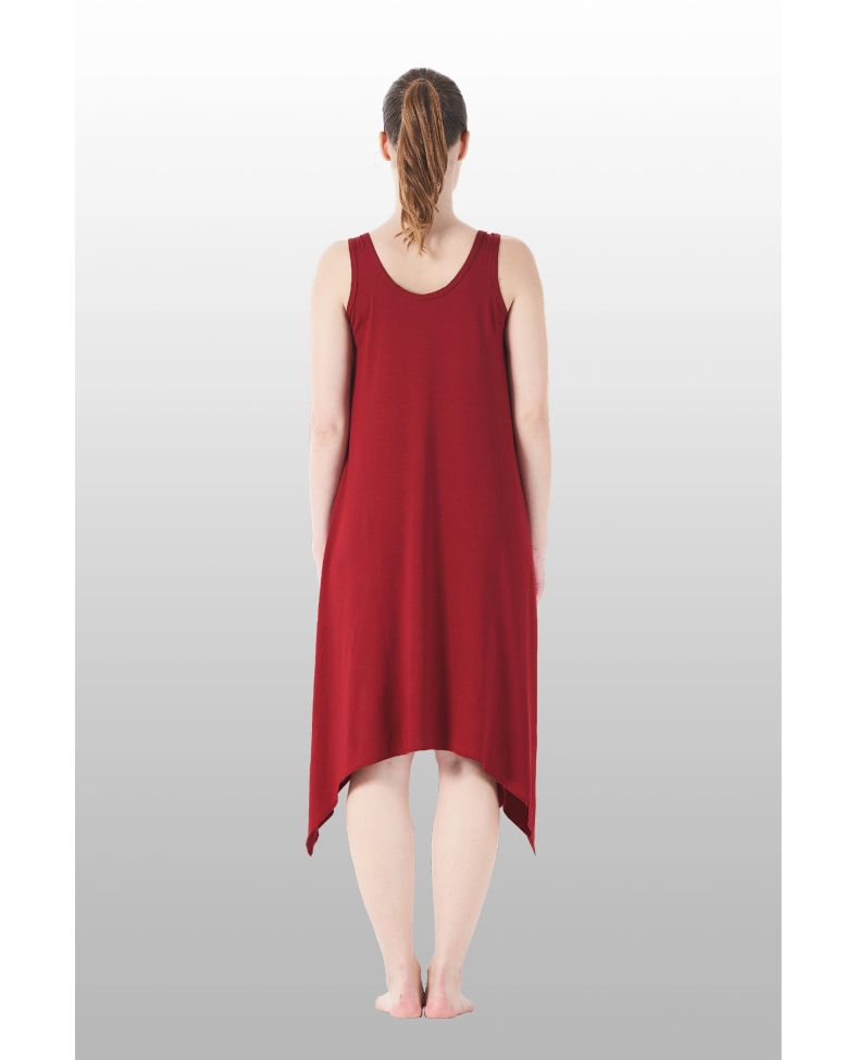 Estiva 25233 Kadın Likra Viskon Askılı  Midi Gecelik