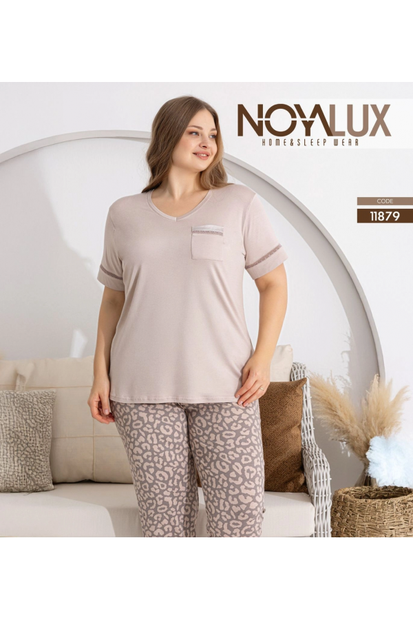 Noyalux 11879 Kadın Kısa Kol Pijama Takımı