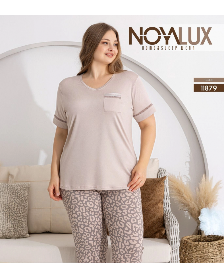 Noyalux 11879 Kadın Kısa Kol Pijama Takımı