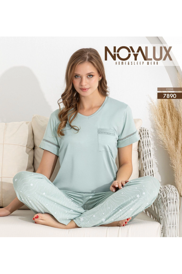 Noyalux 7890 Kadın Kısa Kollu Pijama Takımı
