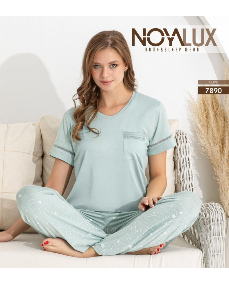 Noyalux 7890 Kadın Kısa Kollu Pijama Takımı