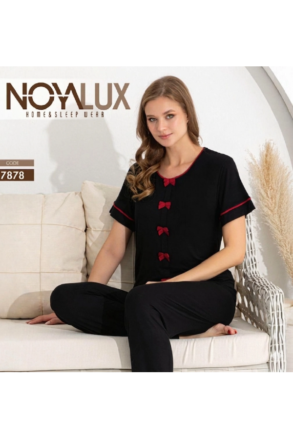 Noyalux 7878 Kadın Kısa Kollu Pijama Takımı