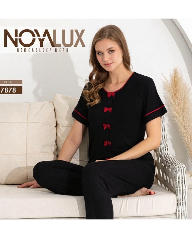 Noyalux 7878 Kadın Kısa Kollu Pijama Takımı