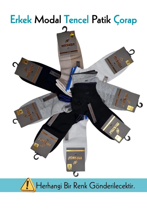 Mısırlı 61209 Erkek Modal Tencel Patik Çorap
