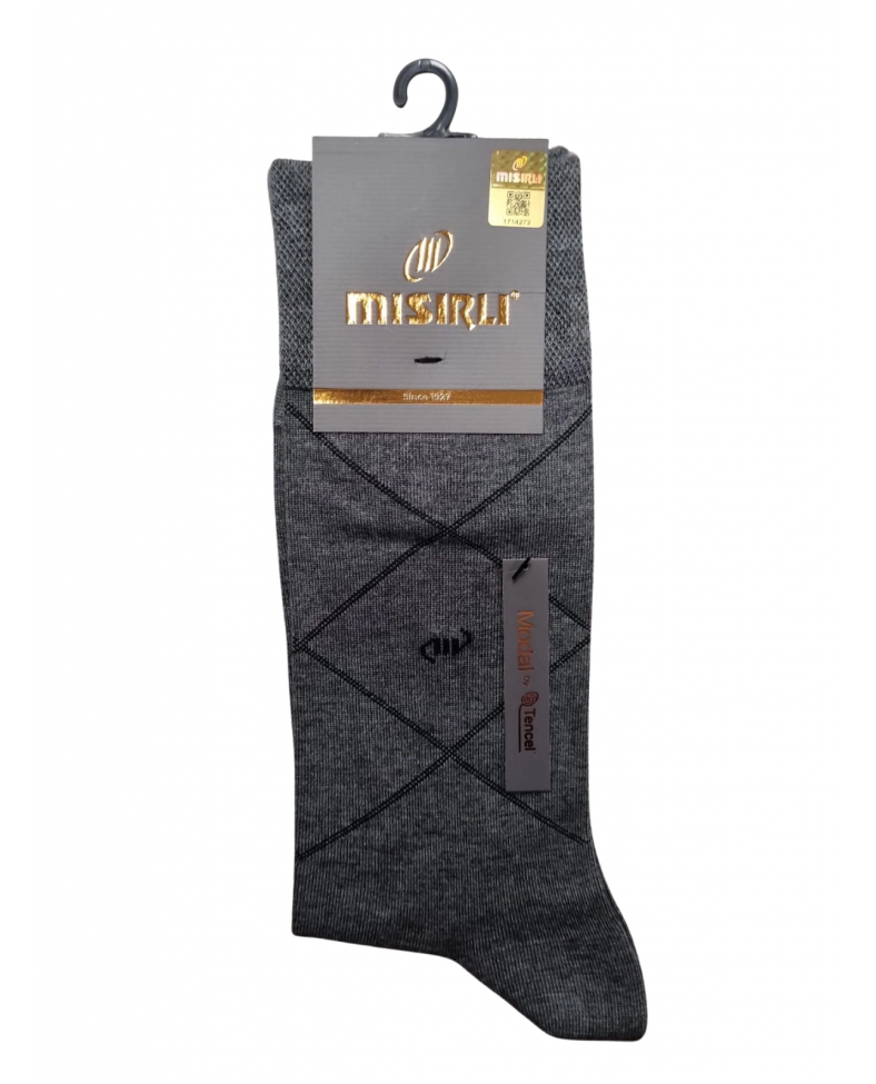 Mısırlı 61052 Erkek Modal Tencel Desenli Soket Çorap