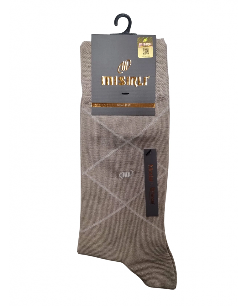 Mısırlı 61052 Erkek Modal Tencel Desenli Soket Çorap