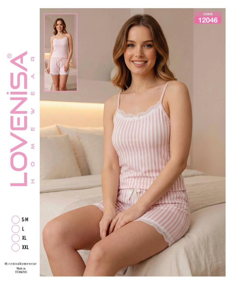 Lovenisa 12046 Kadın Şortlu Takım