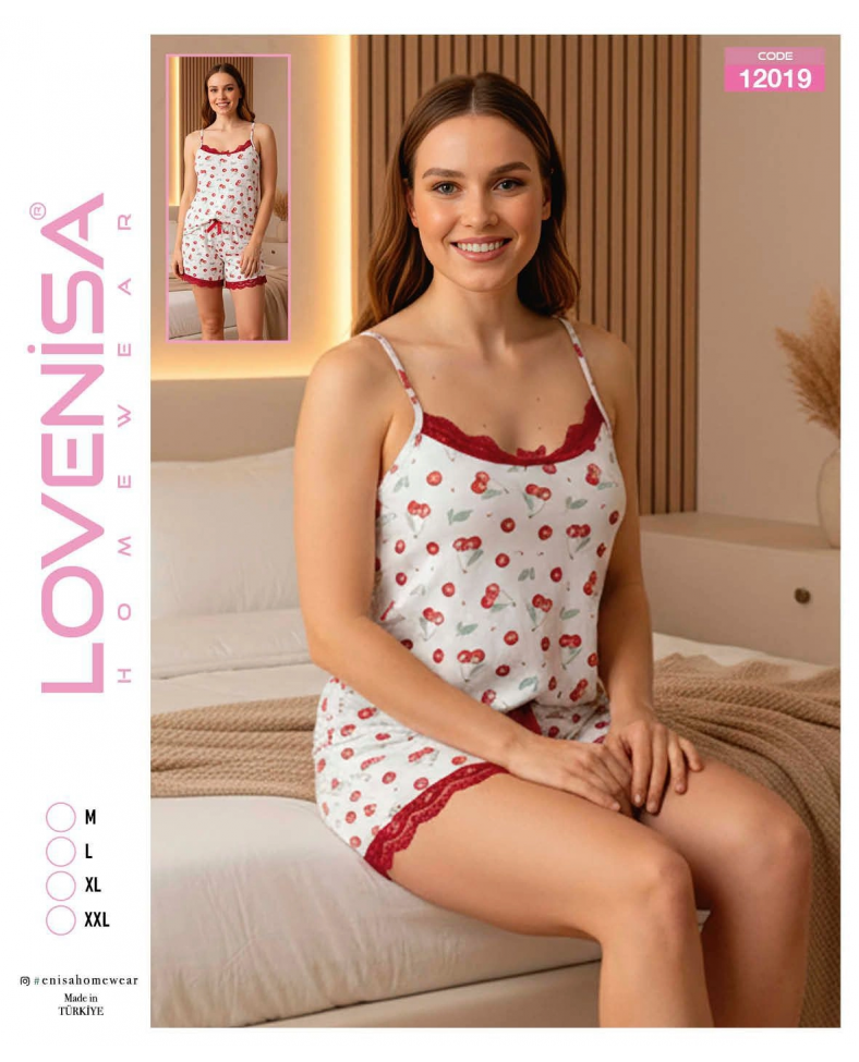 Lovenisa 12019 Kadın Şortlu Takım