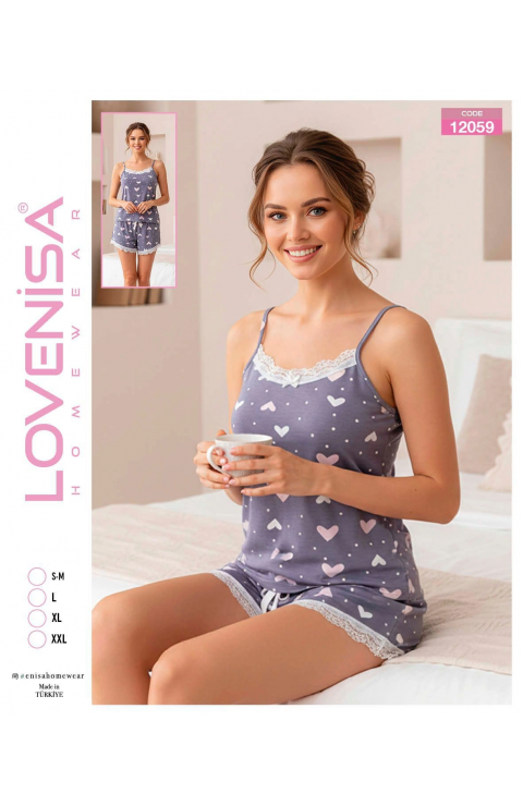 Lovenisa 12059 Kadın Şortlu Takım