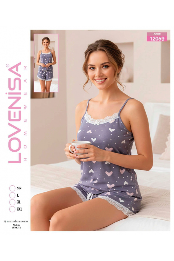 Lovenisa 12059 Kadın Şortlu Takım