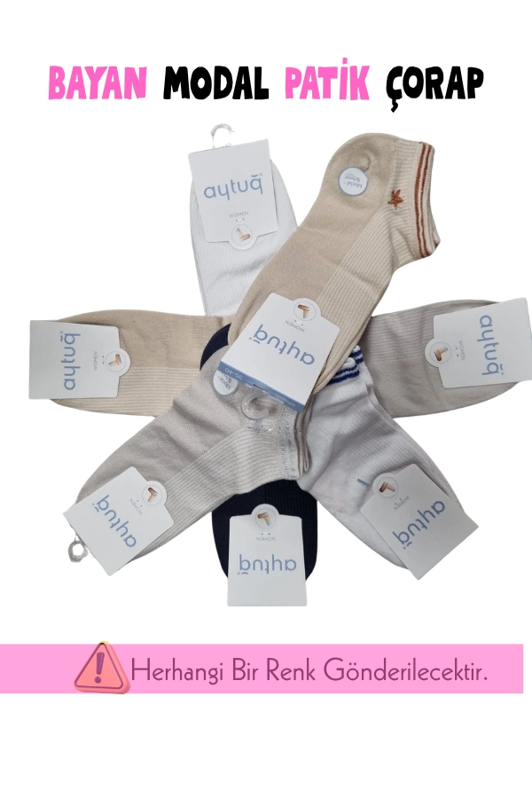 Aytuğ 33285 Kadın Modal Patik Çorap