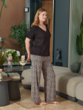 Aqua 26683 Kadın Önü Düğmeli Kısa Kol Pijama Takım