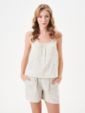 PJS 29100 Kadın İp Askılı Şort Takım