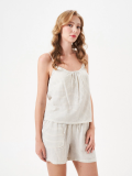 PJS 29100 Kadın İp Askılı Şort Takım