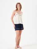 PJS 29021 Kadın İp Askılı Şort Takım