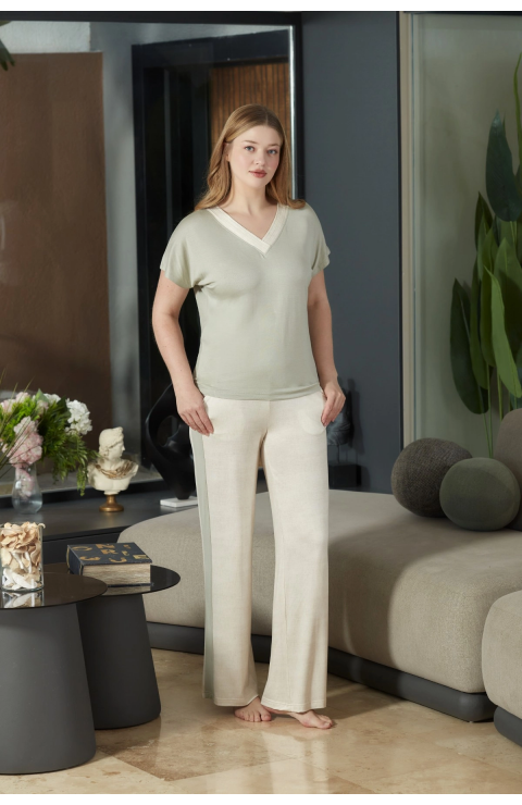 Aqua 26888 Kadın Kısa Kol Pijama Takımı