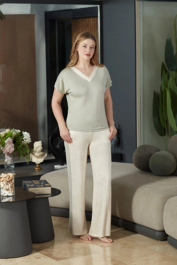 Aqua 26888 Kadın Kısa Kol Pijama Takımı