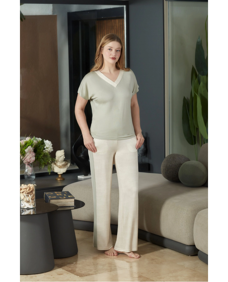 Aqua 26888 Kadın Kısa Kol Pijama Takımı