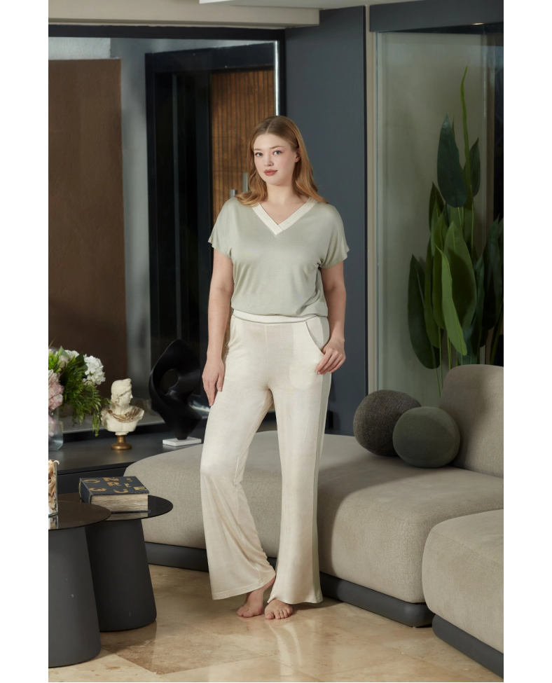 Aqua 26888 Kadın Kısa Kol Pijama Takımı