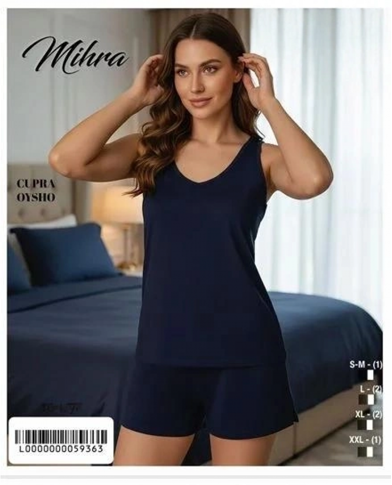 Mihra 20101 Kadın Oysho Askılı Şortlu Takım