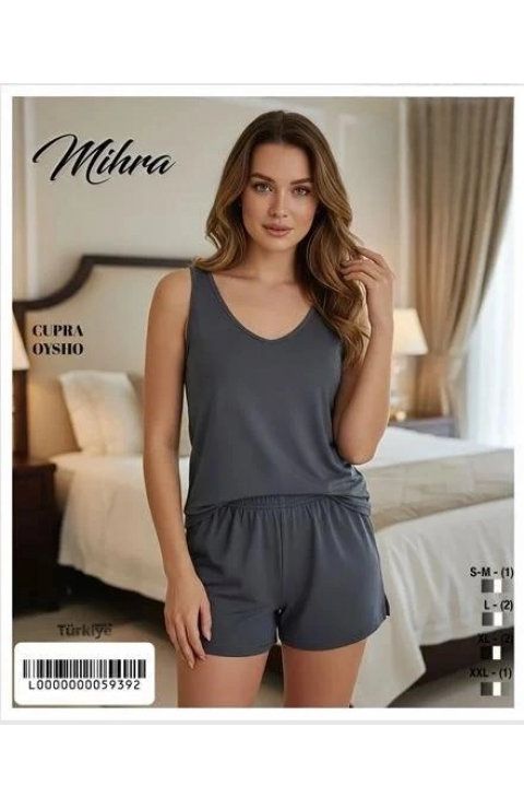 Mihra 20101 Kadın Oysho Askılı Şortlu Takım