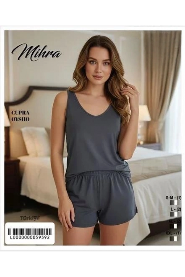 Mihra 20101 Kadın Oysho Askılı Şortlu Takım