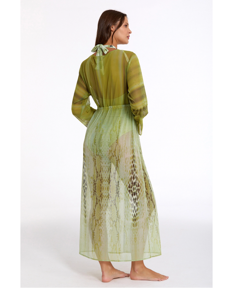Argento 2106-3025 Kadın Önü Açık Uzun Kaftan