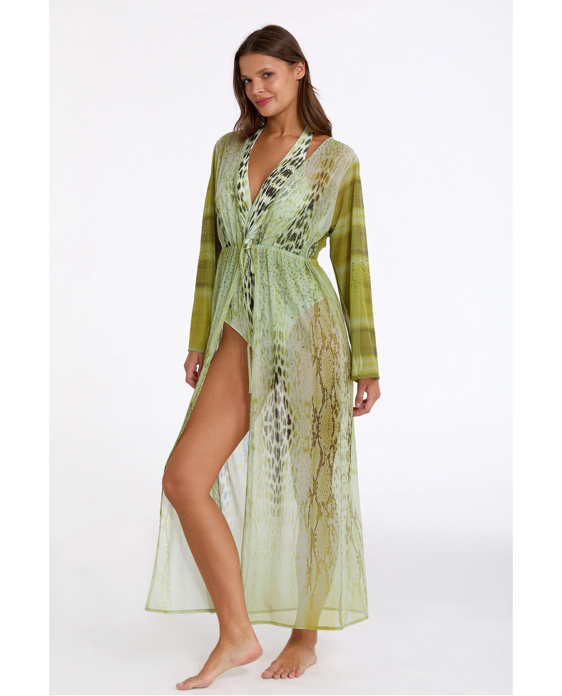 Argento 2106-3025 Kadın Önü Açık Uzun Kaftan