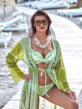 Argento 2106-3025 Kadın Önü Açık Uzun Kaftan